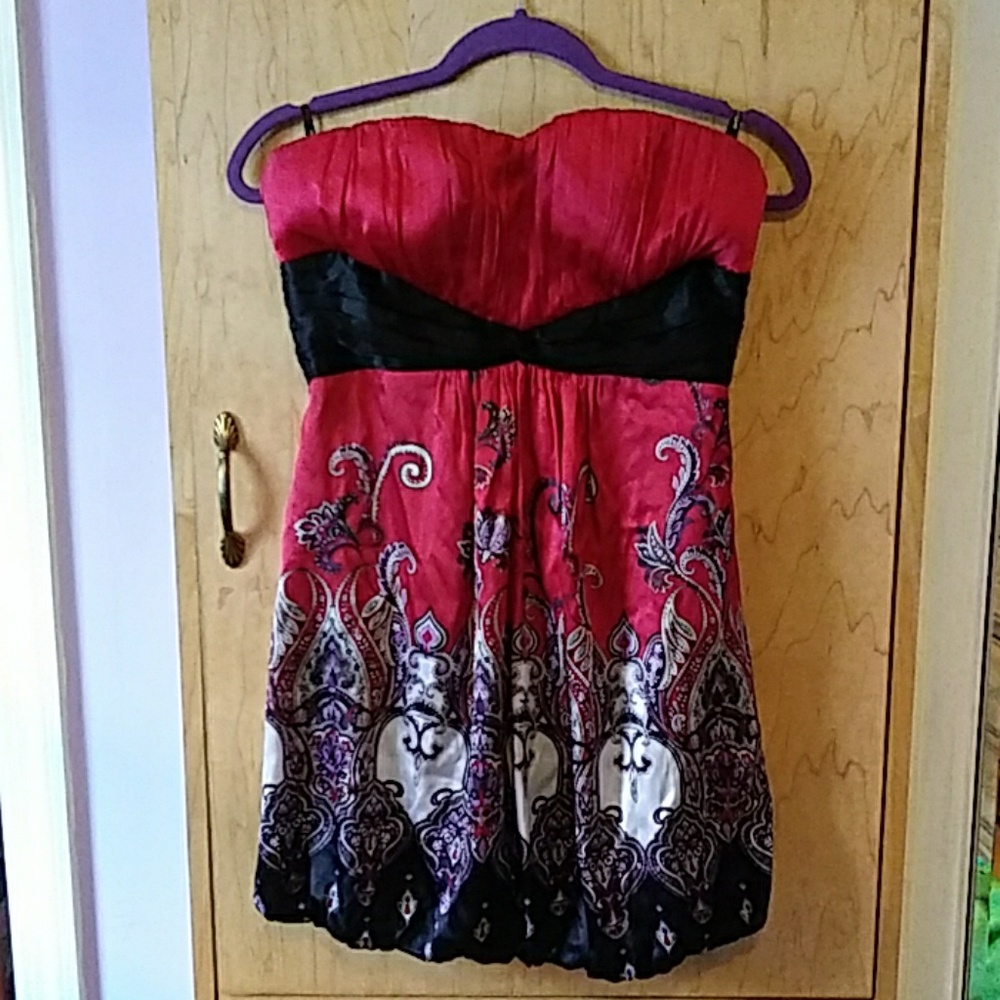 Bebe Satin Mini Dress